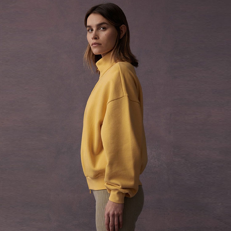 Fear of God Essentials Filled Nylon Shirt Jacket Light Tuscan