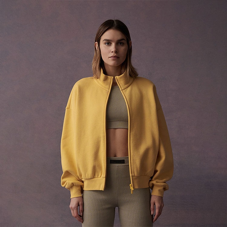 Fear of God Essentials Filled Nylon Shirt Jacket Light Tuscan