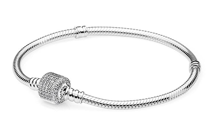 Pandora/潘多拉 Pandora Moments Snake Chain Bracelet Silver