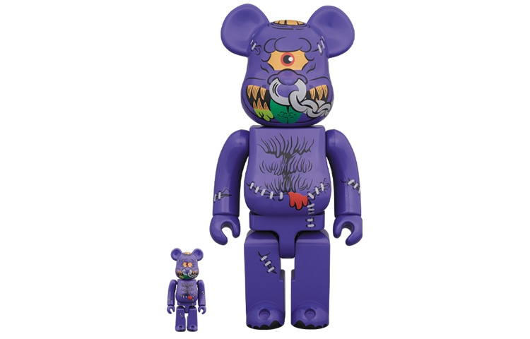 BE@RBRICK Horn Head Purple 100%400%