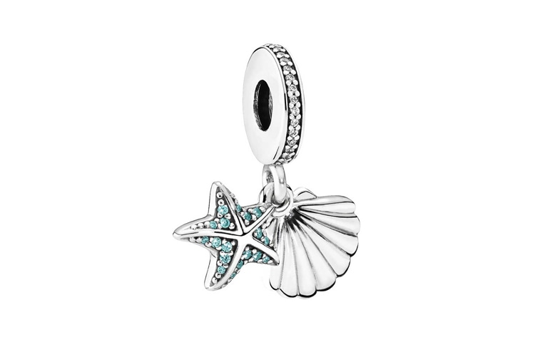 Pandora/潘多拉 Pandora Starfish and Seashell Pendant