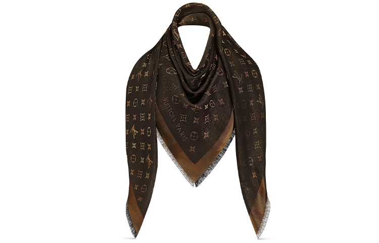 LOUIS VUITTON/路易威登 Louis Vuitton LV So Shine Scarf Brown