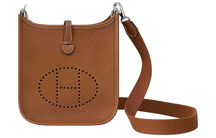 HERMES/爱马仕 Hermes Mini Evelyne 16 Gold Brown