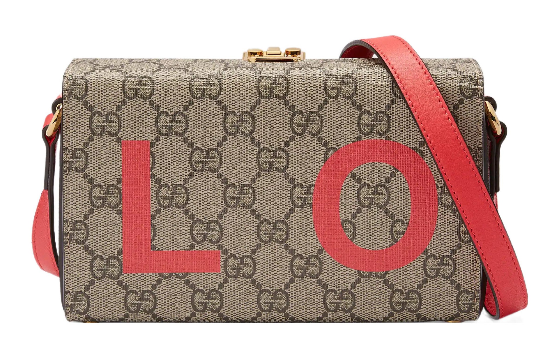 GUCCI/古驰 Gucci Love Canvas Box Bag