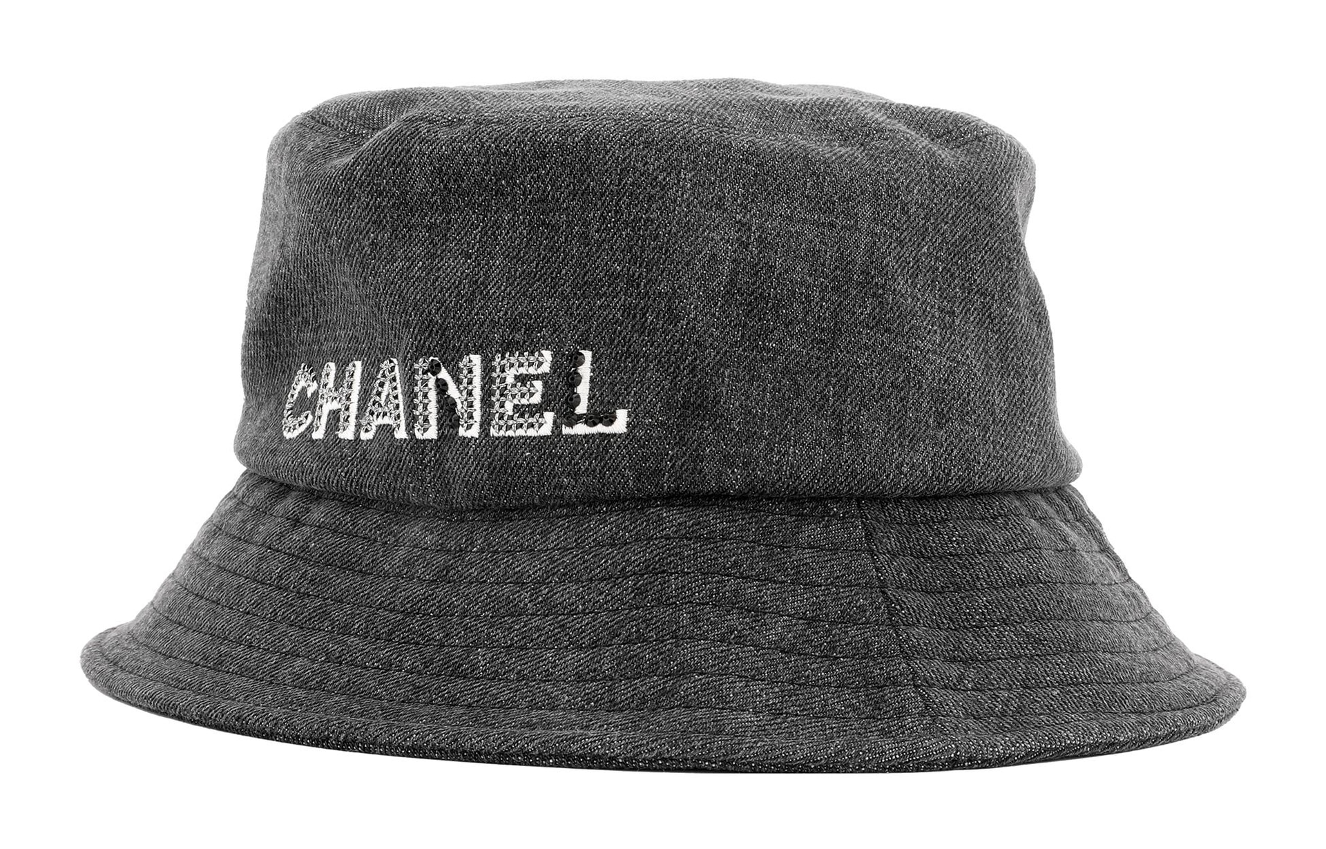 CHANEL Logo Cotton Bucket Hat
