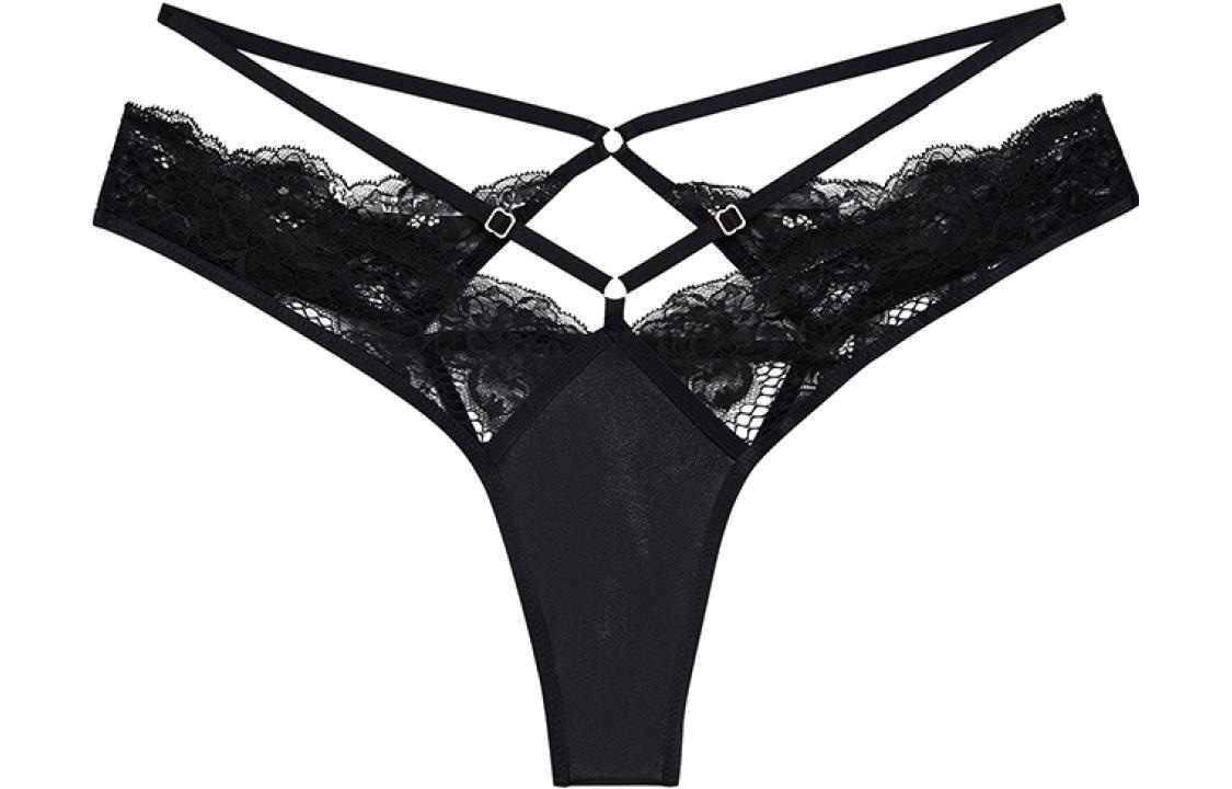 Victoria's Secret/维多利亚的秘密 Victoria's Secret Low Rise Lace Briefs Black