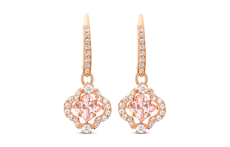 Swarovski/施华洛世奇 Swarovski Four Leaf Clover Rose Gold Earrings