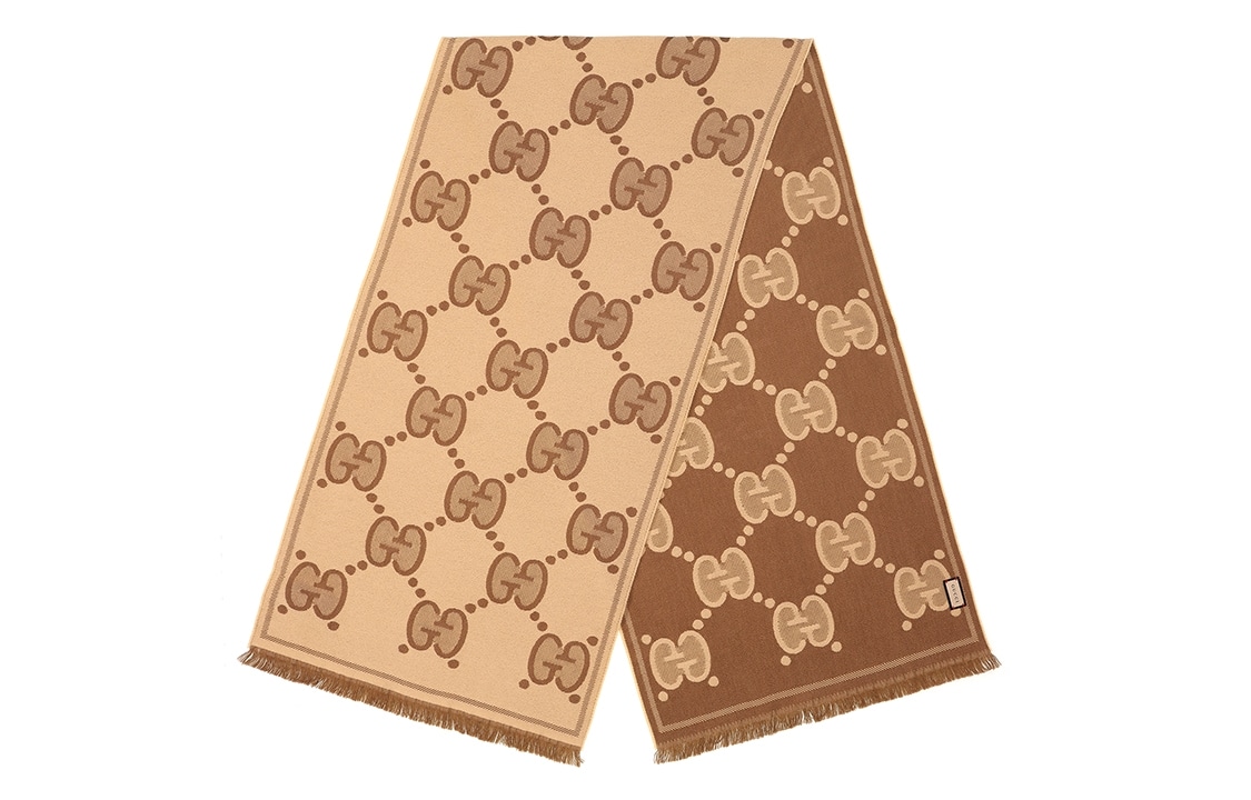 GUCCI/古驰 Gucci GG Wool Scarf