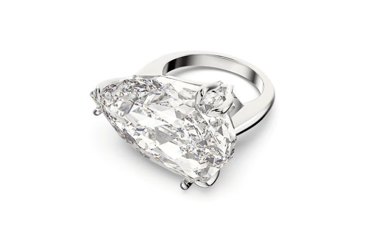 Swarovski/施华洛世奇 Swarovski Rhodium Plated Crystal Ring White