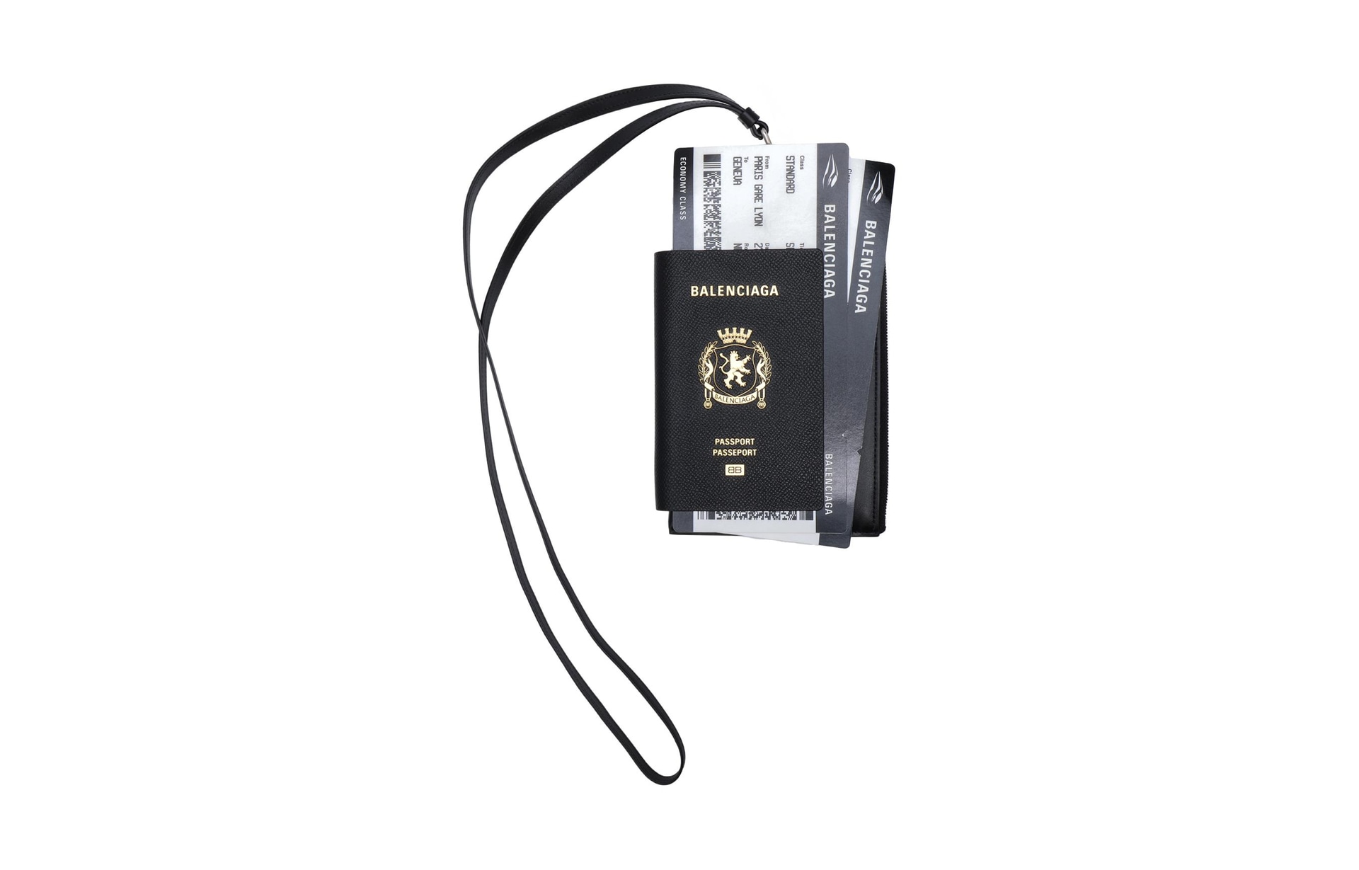 Balenciaga Passport Bag Black