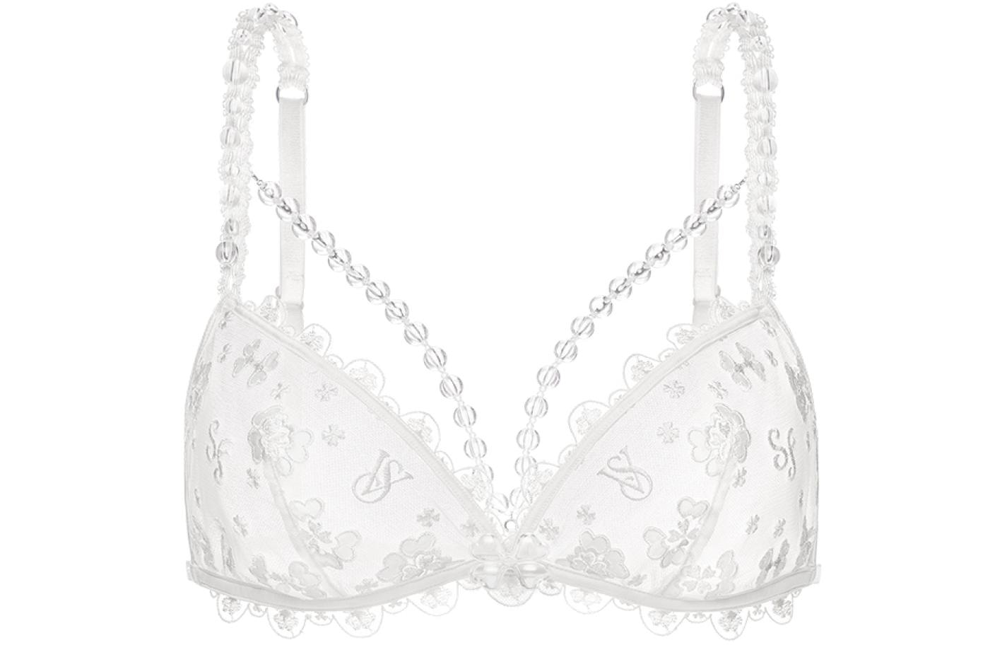 Victoria's Secret/维多利亚的秘密 Victoria's Secret x SUSAN FANG pink Customized mesh lacemilk white