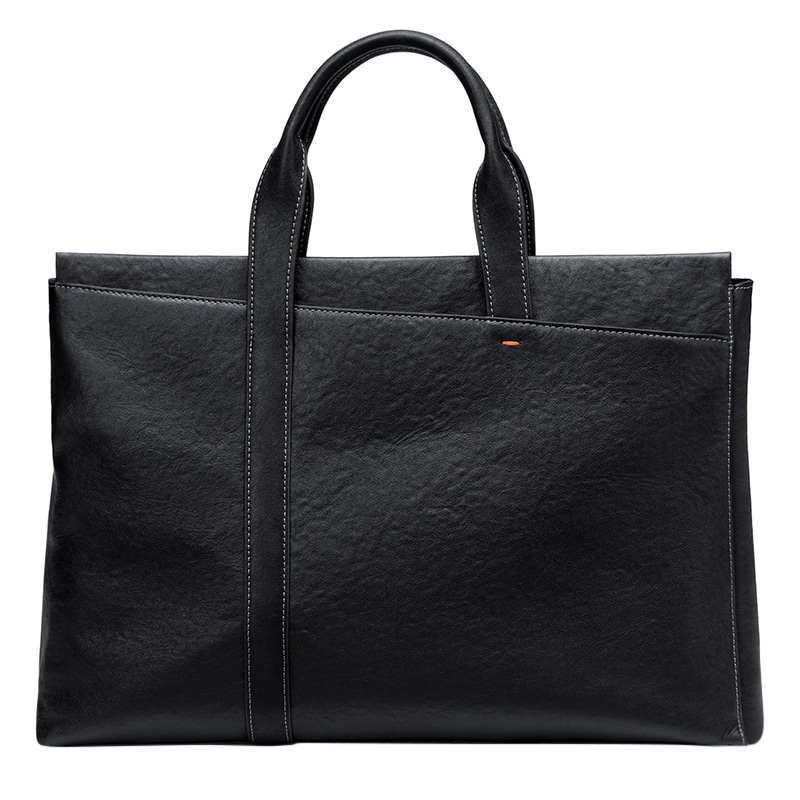 GOLF Business Leather Briefcase Large Black
