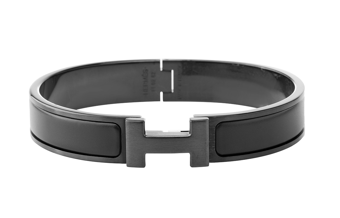 Hermes H Black Bracelet