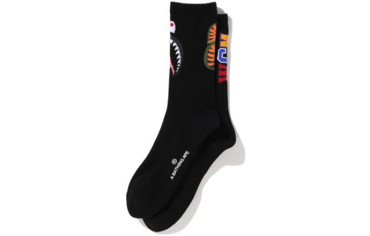 A BATHING APE BAPE Shark Pattern Socks