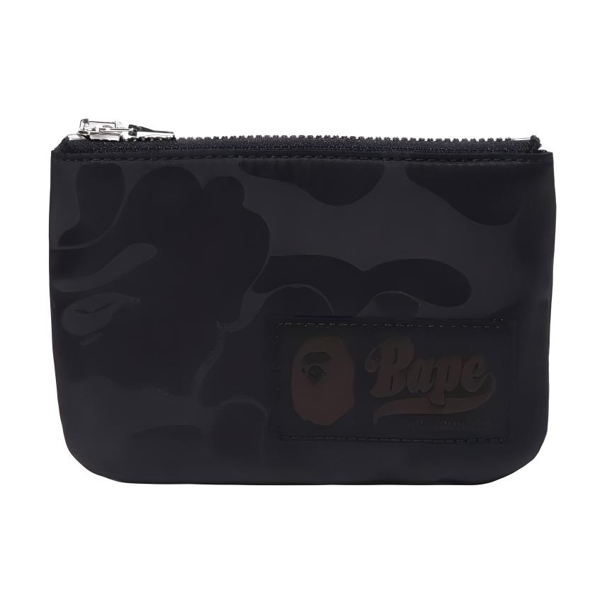 A BATHING APE Bape Camo Nylon Wallet Blue/Black/White