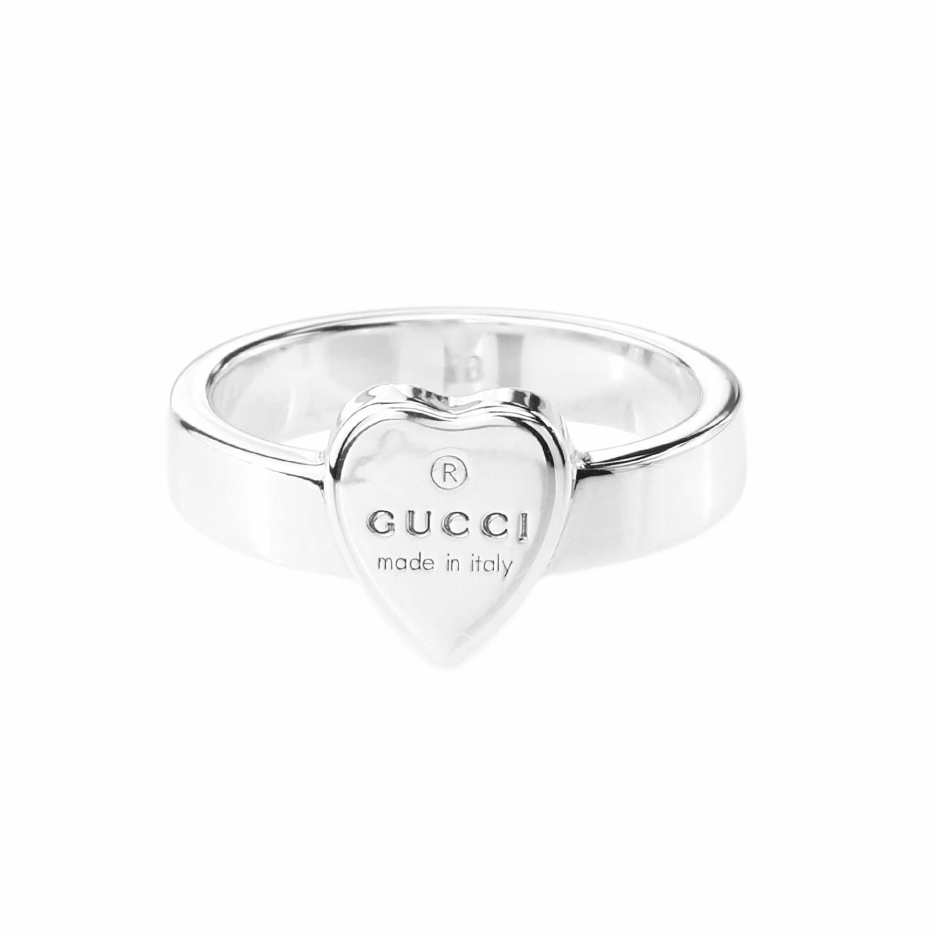 GUCCI/古驰 Gucci 925 Silver Heart Ring