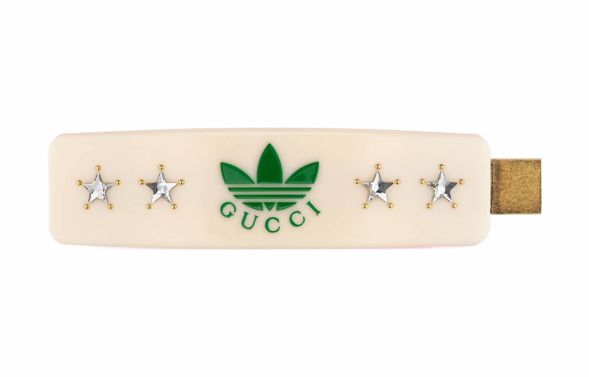 Gucci x Adidas Metal Hair Clip Beige