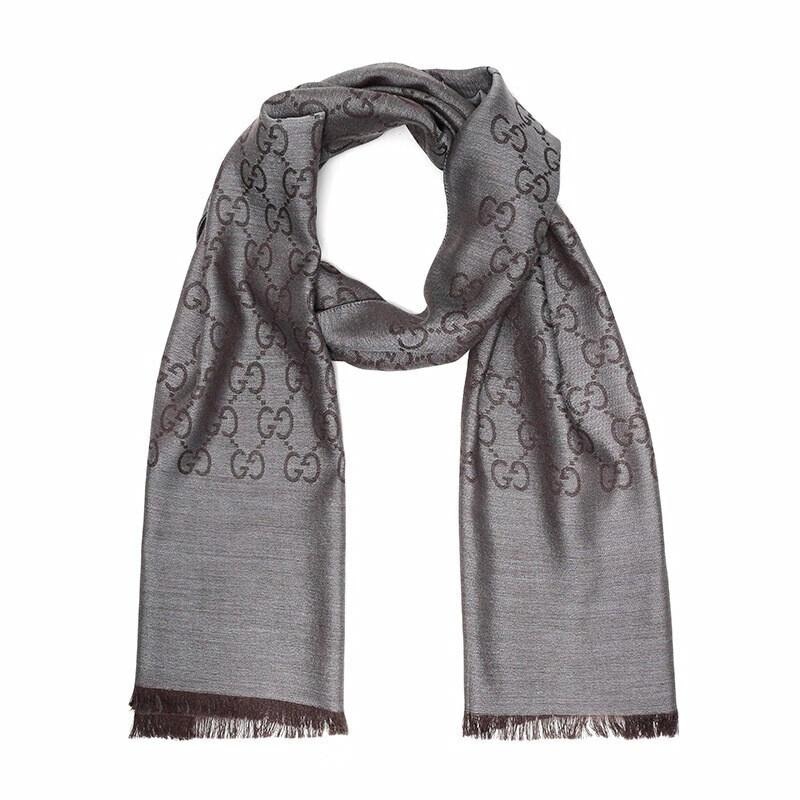 GUCCI/古驰 Gucci Wool Fringe Scarf