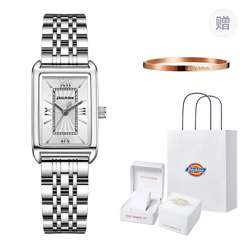 Dickies Quartz Watch Silver Dial