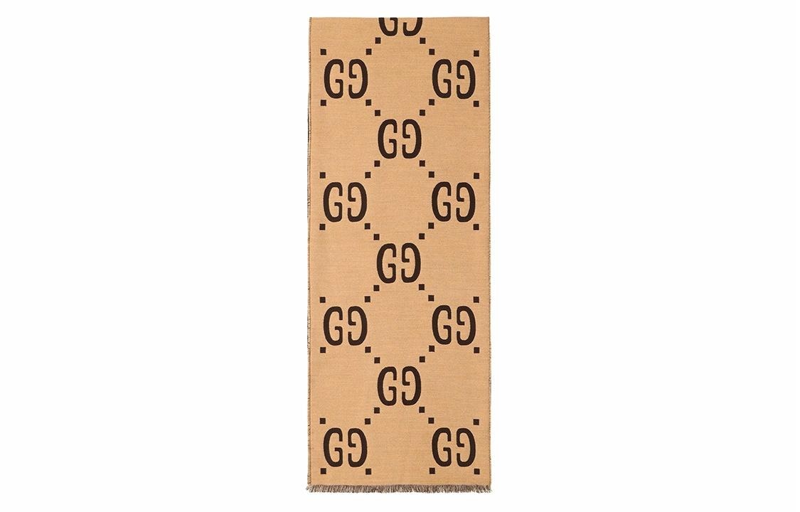 GUCCI/古驰 Gucci Scarf Brown/Beige
