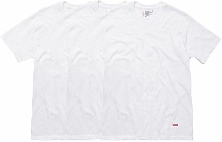 Supreme Hanes Tagless Tees White