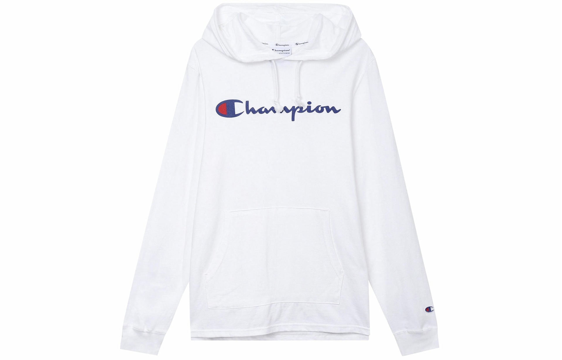 Champion Logo Long Sleeve White