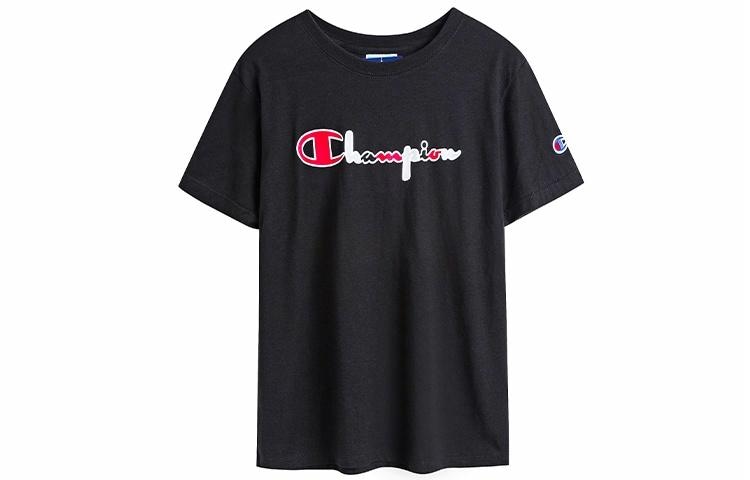 Champion Retro Logo Tee Black