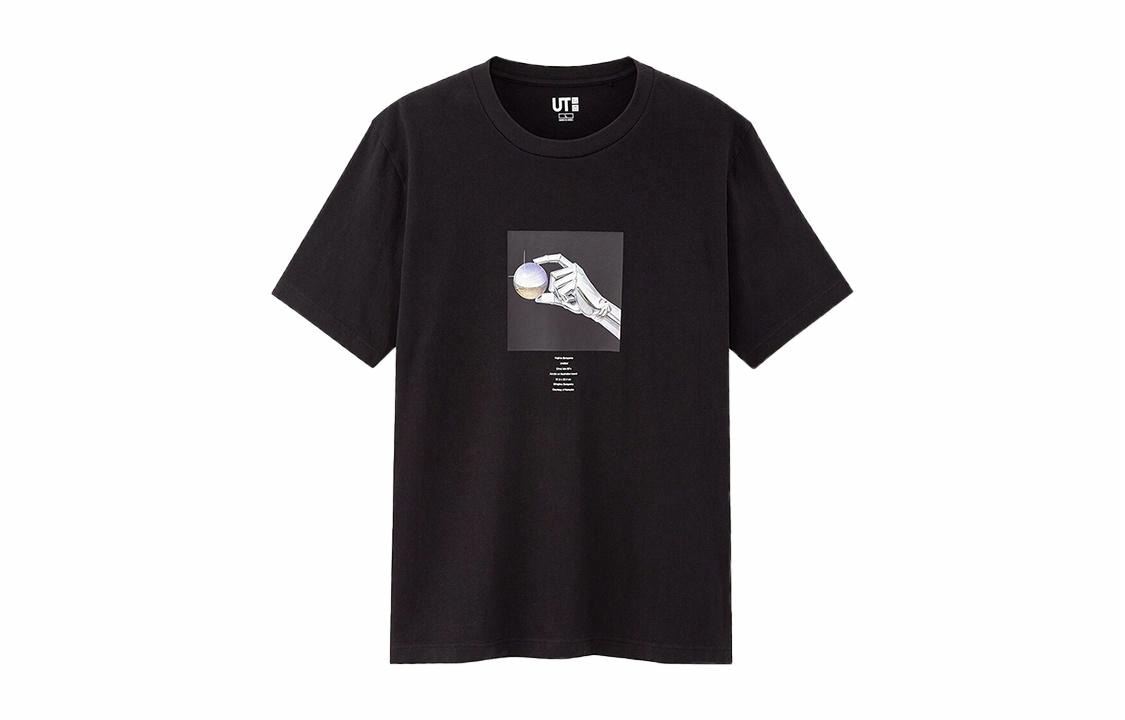 UNIQLO/优衣库 UNIQLO Printed Straight T-Shirt Black
