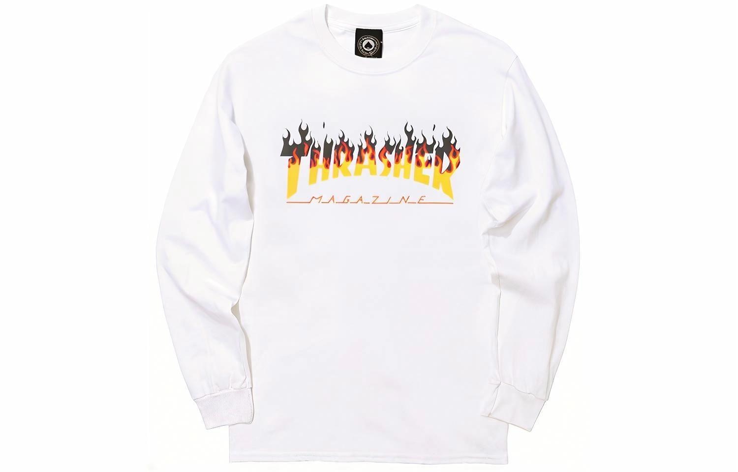 Thrasher Long Sleeve White