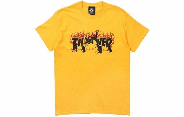 Thrasher Crows T-Shirt Gold