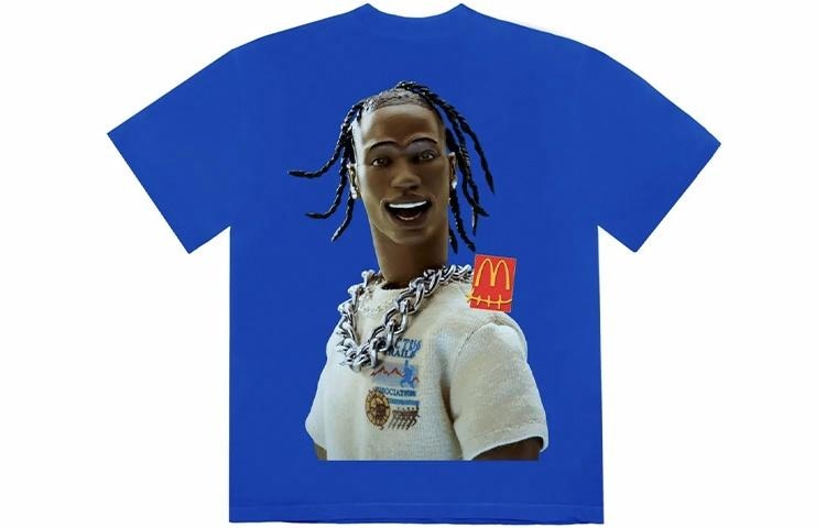 Travis Scott x McDonald's Cactus Jack Blue T-Shirt