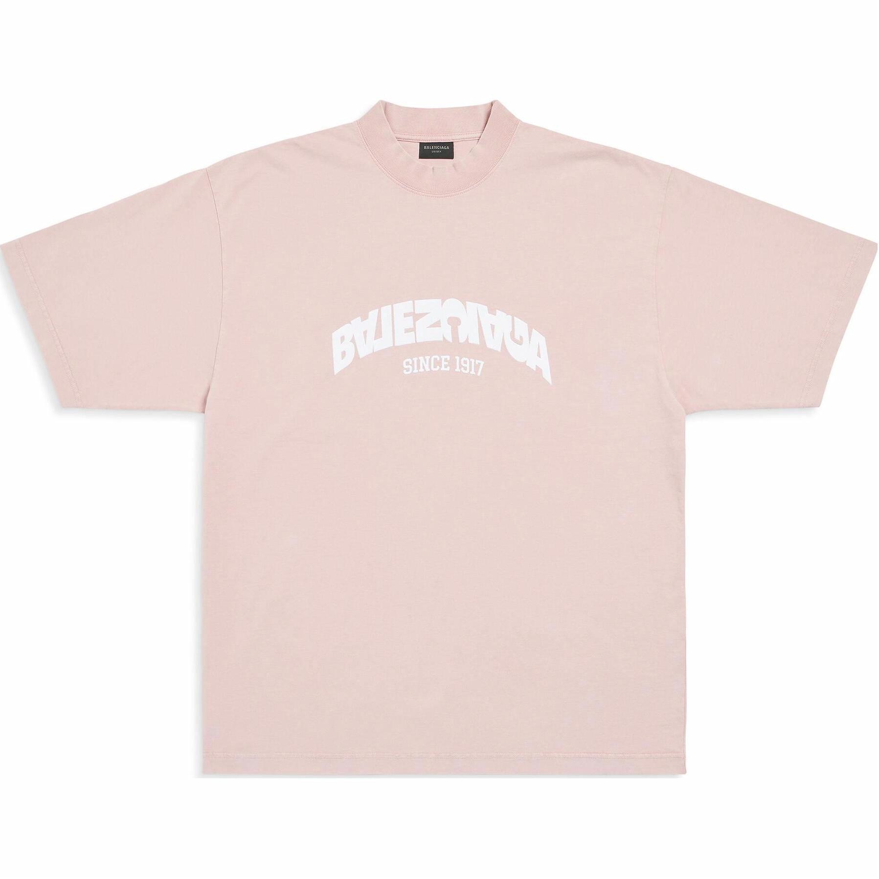 Balenciaga FW23 Logo T-Shirt Pink