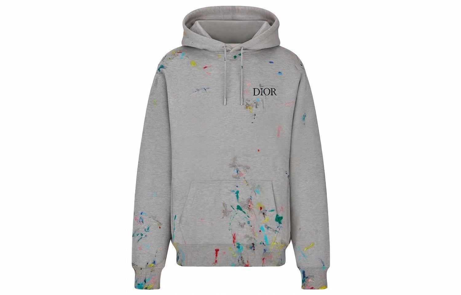 DIOR SS21 Oversized Hoodie Gray