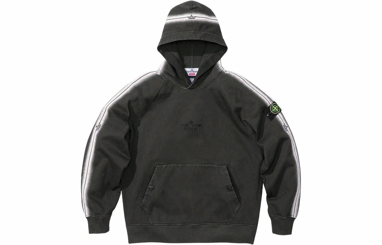 Supreme x Stone Island Stripe Hooded Sweatshirt