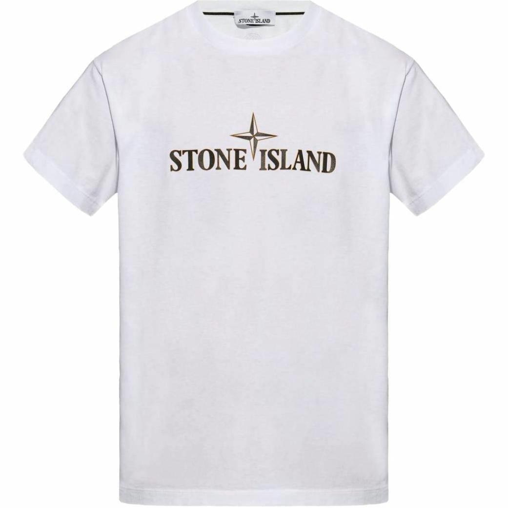 Stone Island FW24 Logo Crewneck T-Shirt White