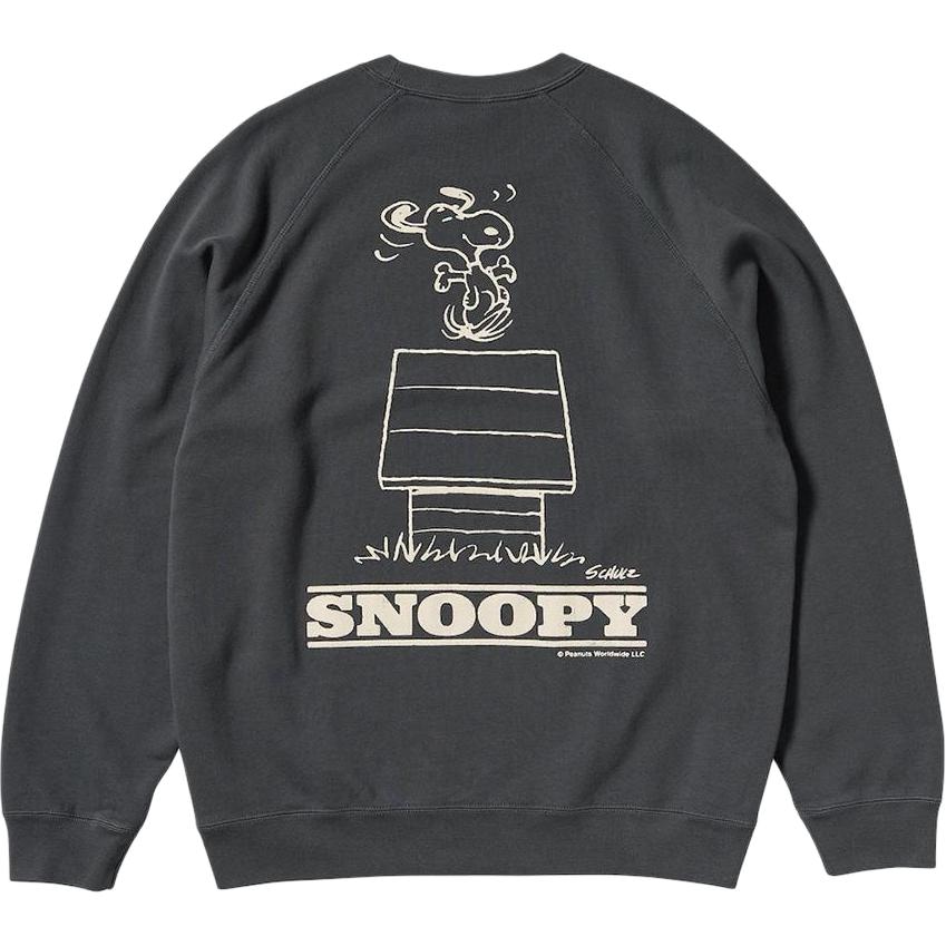 UNIQLO/优衣库 UNIQLO x PEANUTS Crew Neck Sweatshirt Dark Gray