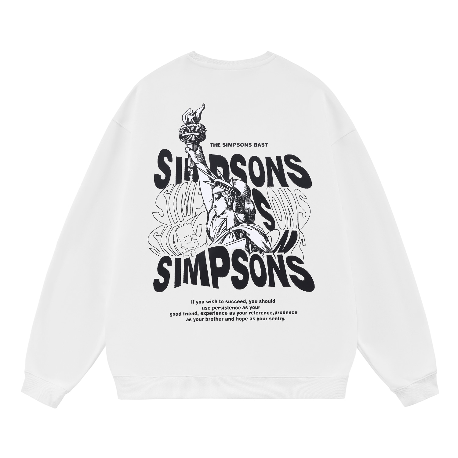 The Simpsons/辛普森一家 The Simpsons Statue of Liberty Bart Sweatshirt