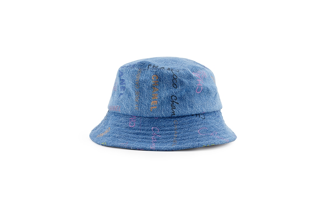 CHANEL Denim Blue Bucket Hat