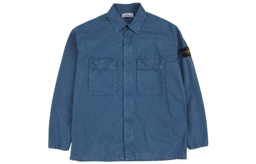 Stone Island SS23 Long Sleeve Shirt Lake Blue