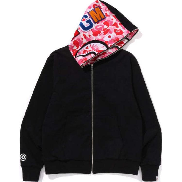 A BATHING APE BAPE ABC Camo Shark Reversible Hoodie
