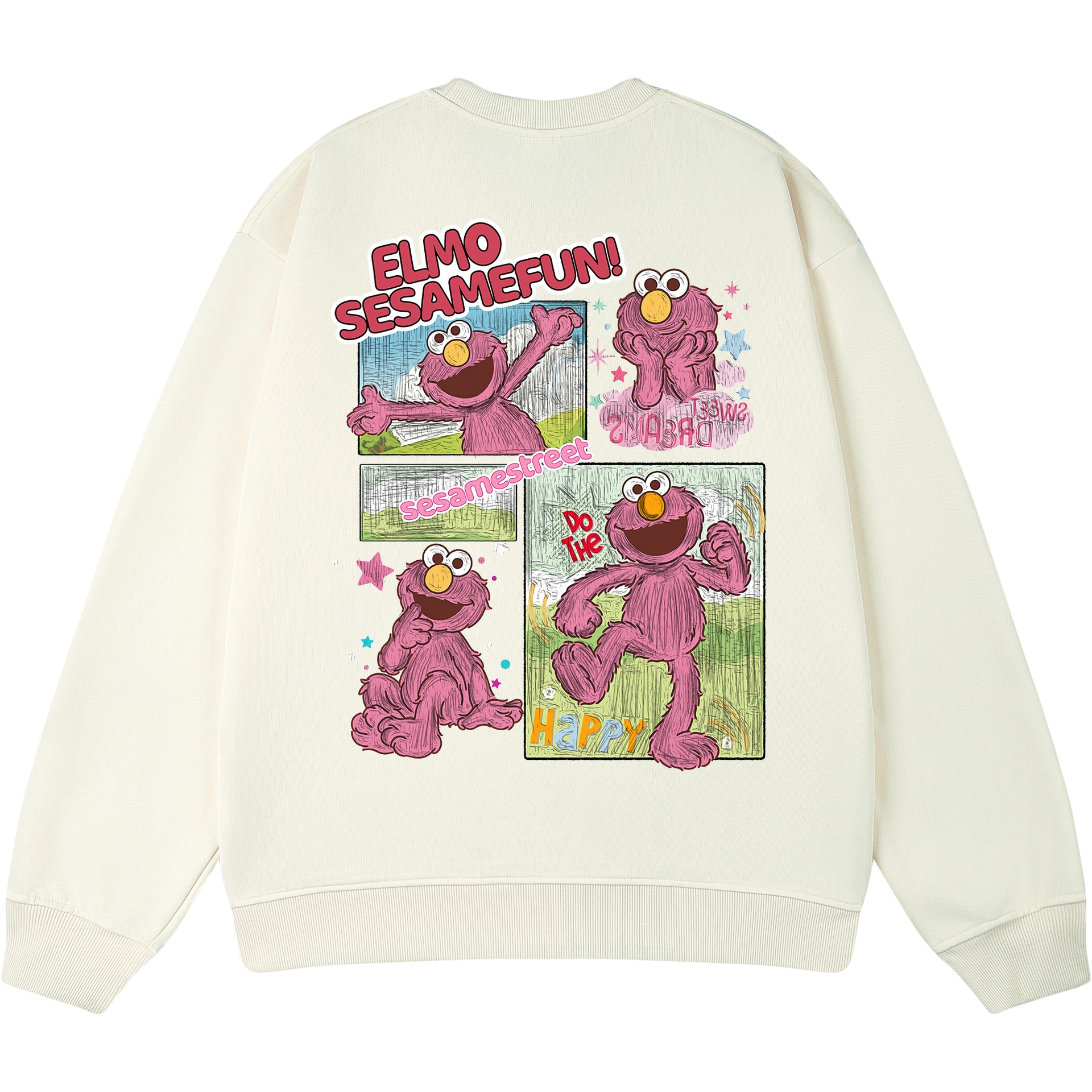 SESAME STREET/芝麻街 Sesame Street Elmo Crewneck Sweatshirt