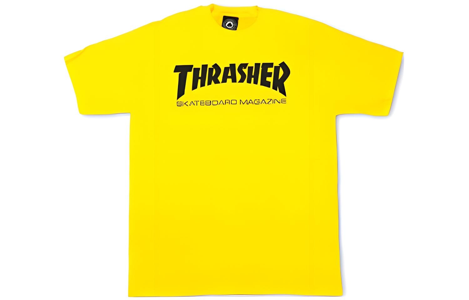 Thrasher Flame Tee Yellow