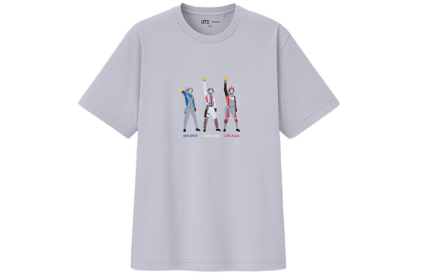 UNIQLO/优衣库 UNIQLO x Ultra Heroes Short Sleeve T-Shirt Grey