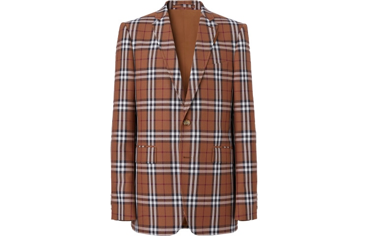 Burberry Check Wool Blazer