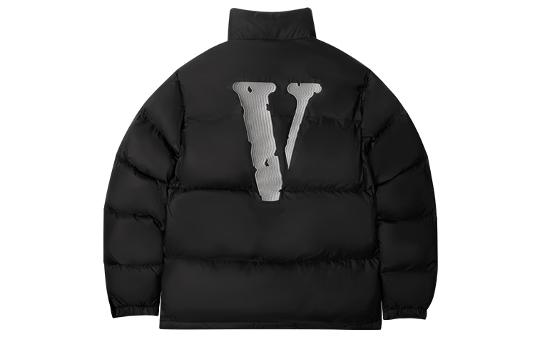 VLONE Classic Logo Down Jacket Black Silver