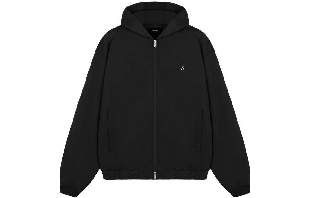 REPRESENT Hooded Tracksuit Jacket Black