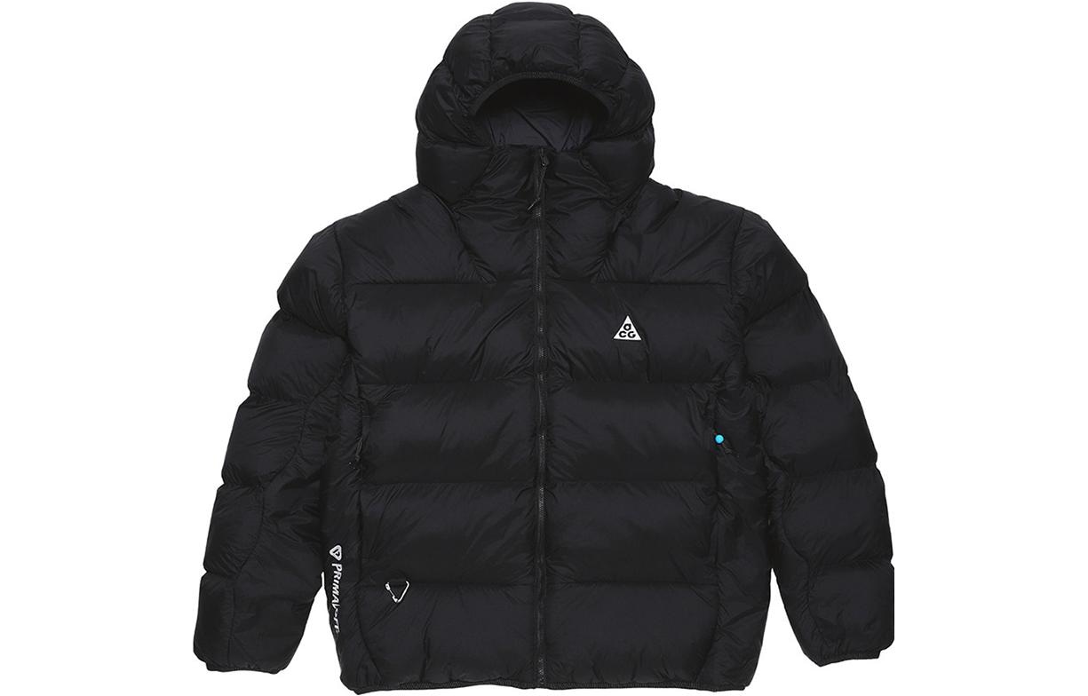 Nike ACG Logo Print Hoodie Jacket Black