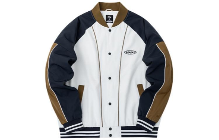 Anta Life Series Baseball Jacket White