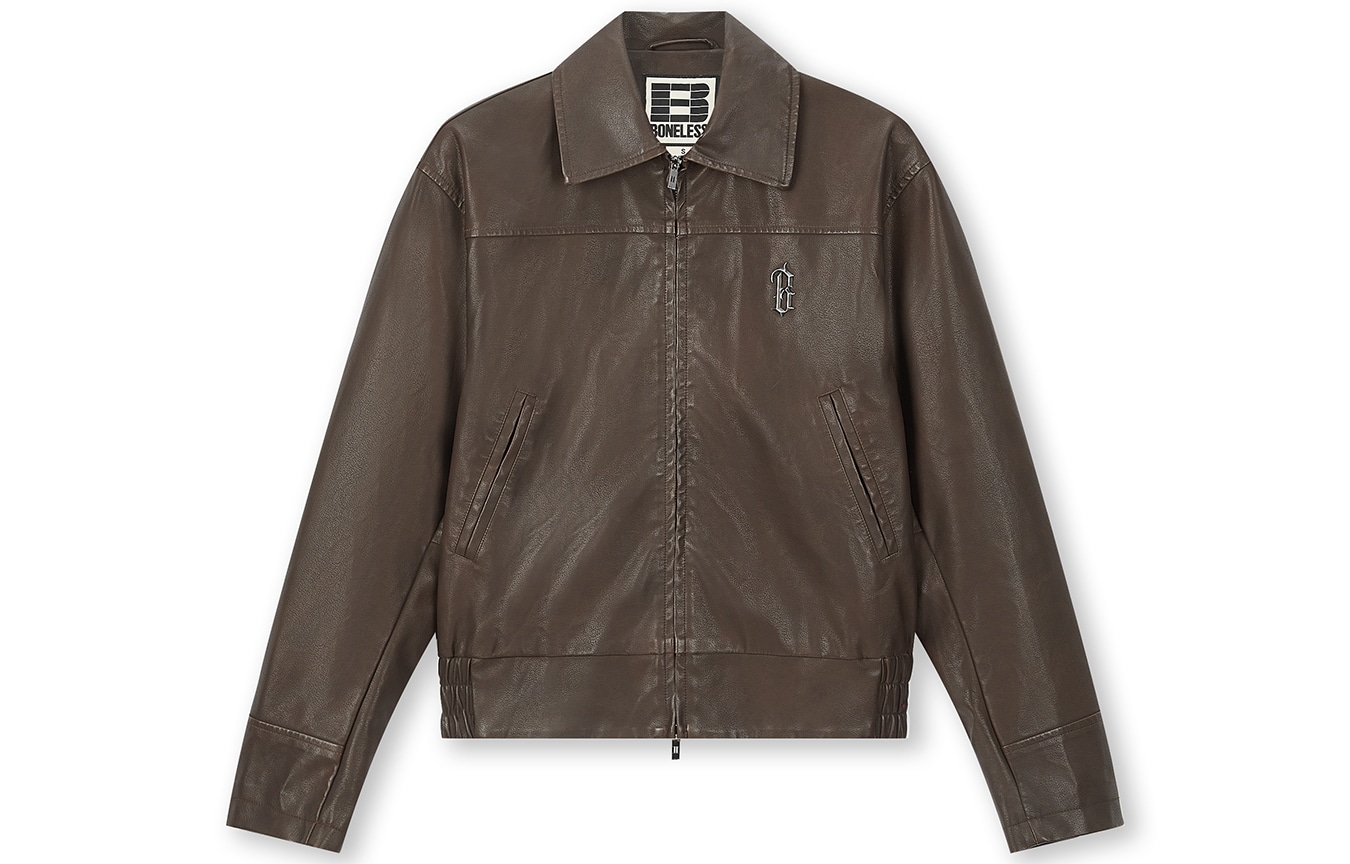 BONELESS Vintage Washed Leather Jacket