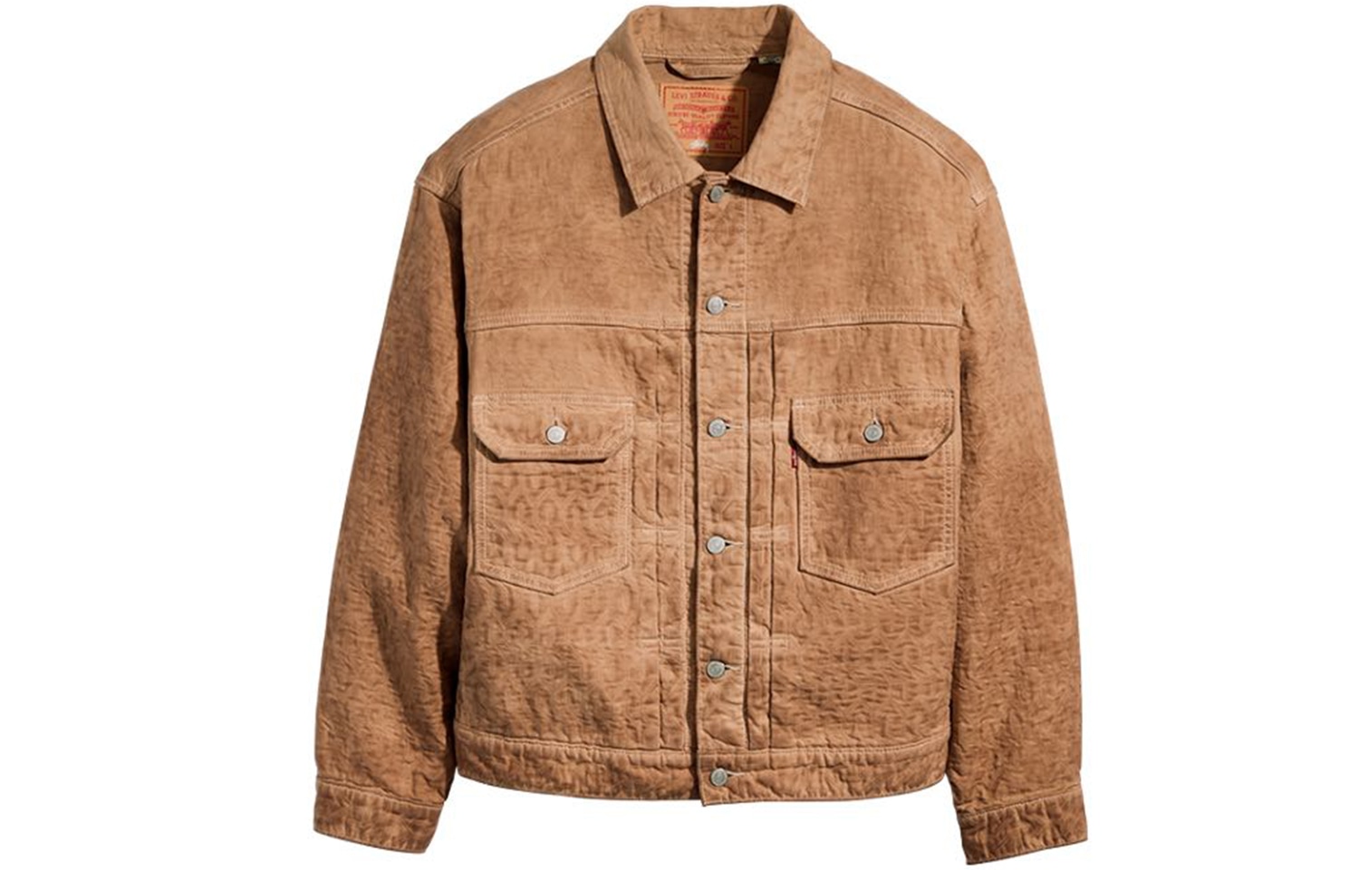 Stussy x Levi's FW23 Jacquard Jacket Brown
